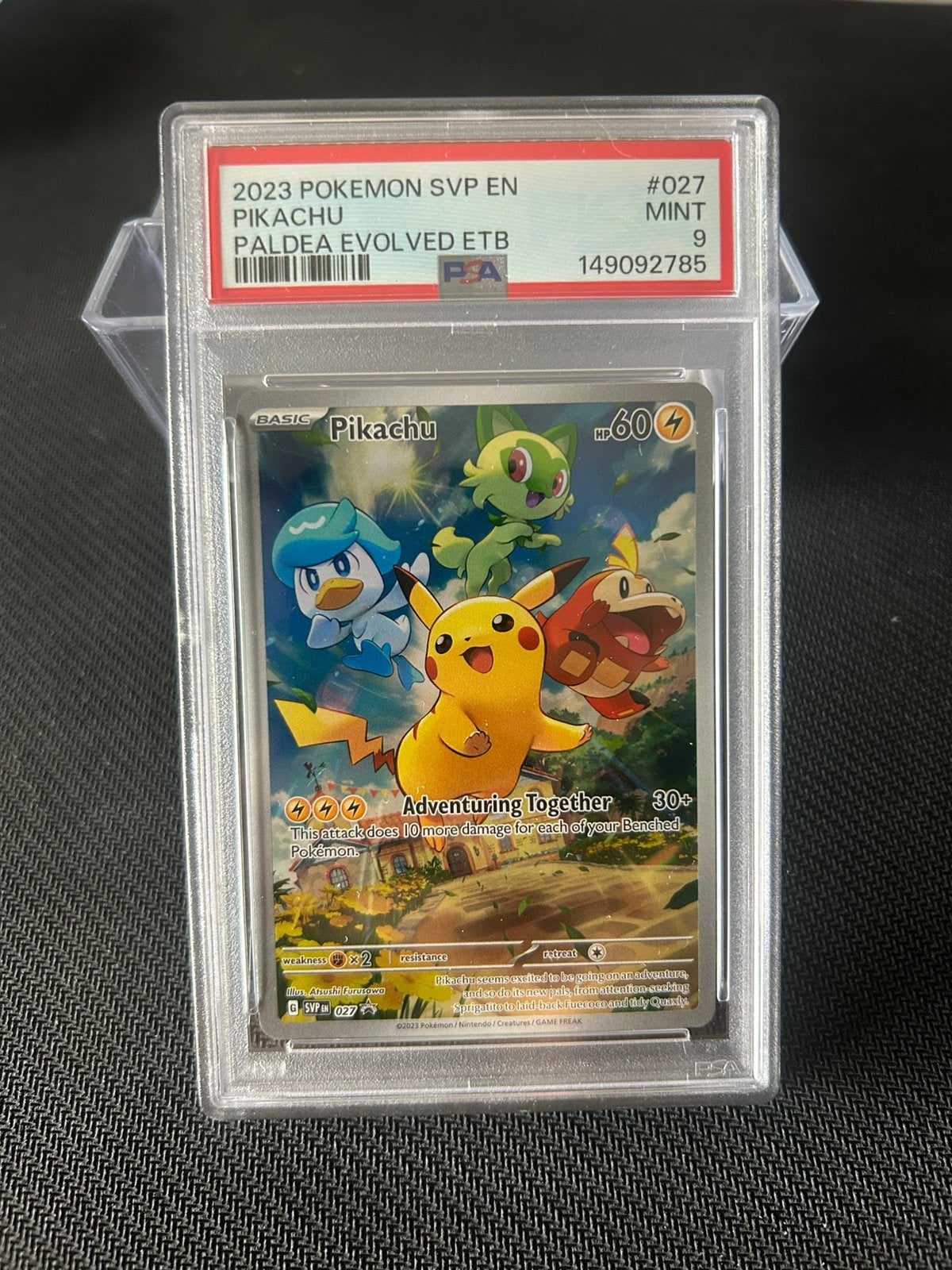 Pokémon Pikachu 27 (PROMO) PSA9, Hobby en Vrije tijd, Verzamelkaartspellen | Pokémon, Ophalen, Zo goed als nieuw