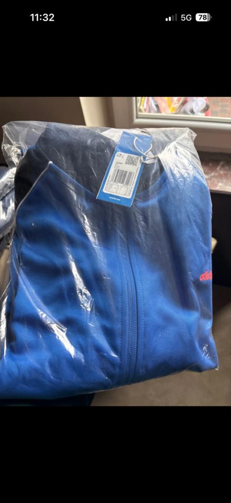 Veste bleu de la marque Adidas, Vêtements | Hommes, Vêtements de sport, Enlèvement, Neuf, Taille 56/58 (XL), Bleu