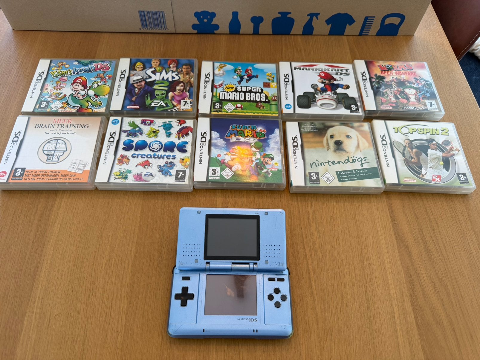 Nintendo DS (Lite) blauw + 10 games, Consoles de jeu & Jeux vidéo, Consoles de jeu | Nintendo DS, Utilisé, DS Original ou Phat
