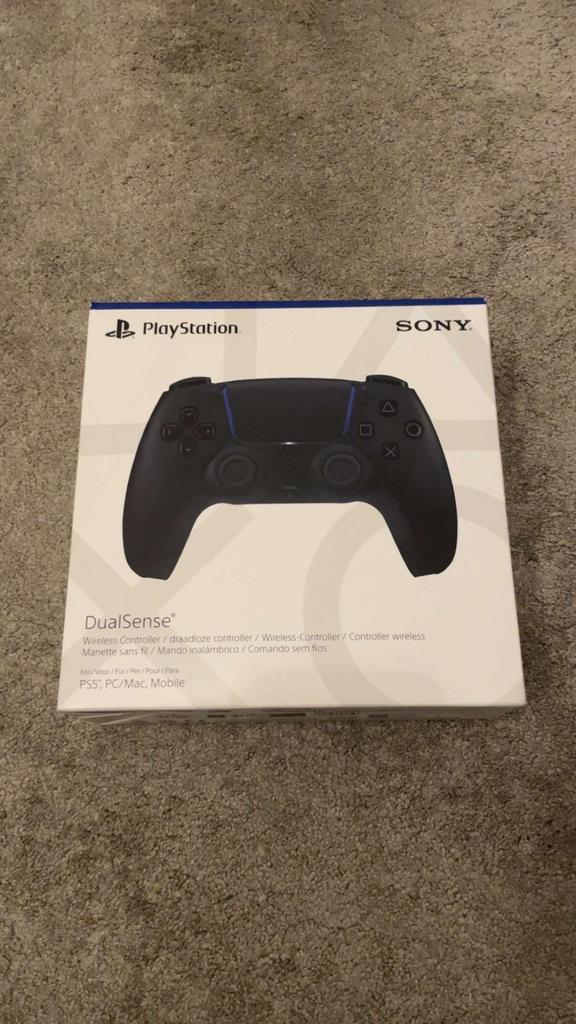 Nieuwe zwarte ps5-controller, PlayStation 5, Nieuw, Ophalen of Verzenden, Controller
