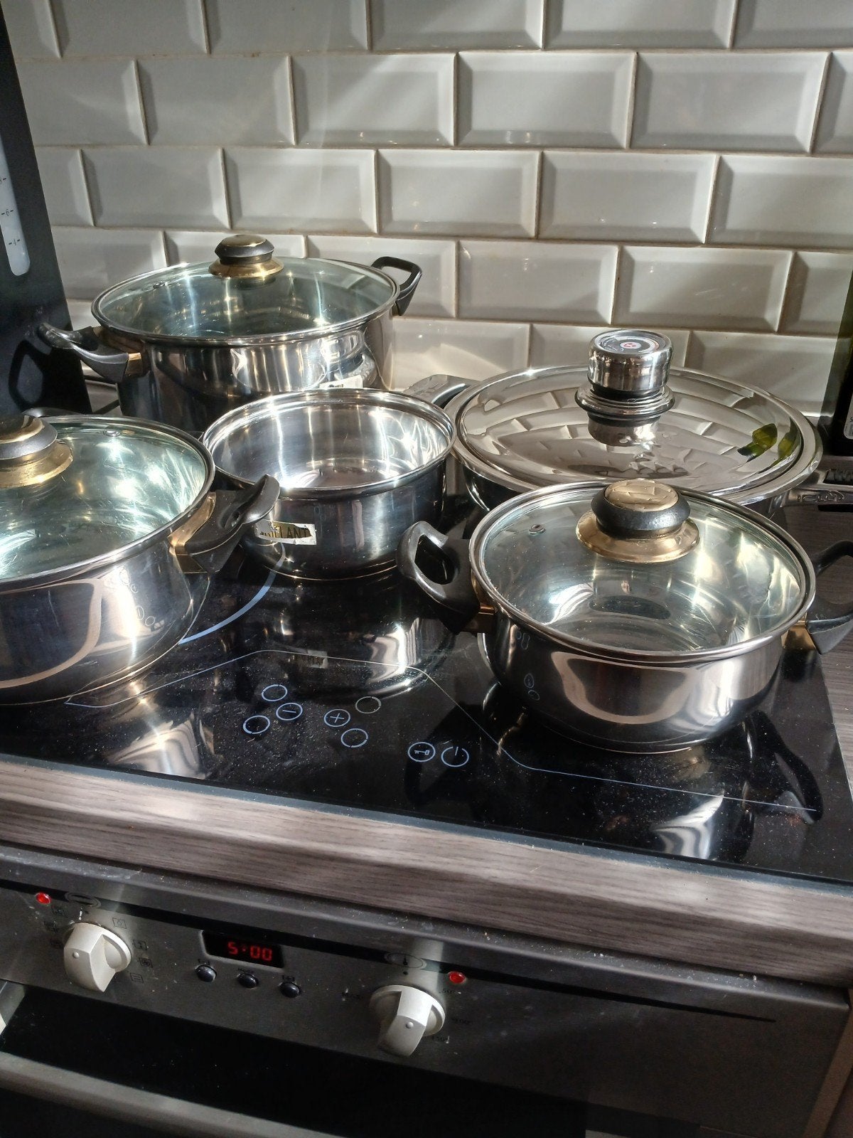 kookpotten set, Huis en Inrichting, Keuken | Potten en Pannen, Ophalen, Zo goed als nieuw