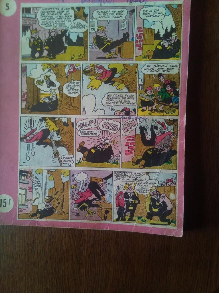 Stripverhaal de lustige kapoentjes (1958), Verzenden