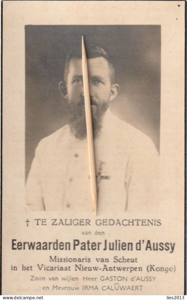 Priester Pater d'Aussy, Verzenden