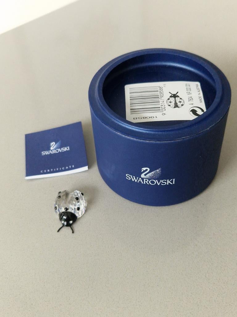 Swarovski Lieveheersbeestje., Verzenden, Zwart