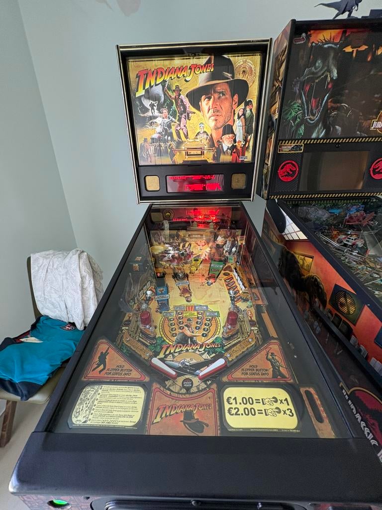 Flipper Stern Indiana Jones, Comme neuf, Enlèvement, Électronique, Flipper (jeu)
