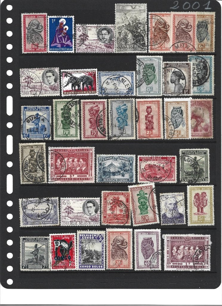 postzegels Belgisch Congo, Postzegels en Munten, Ophalen of Verzenden, Gestempeld
