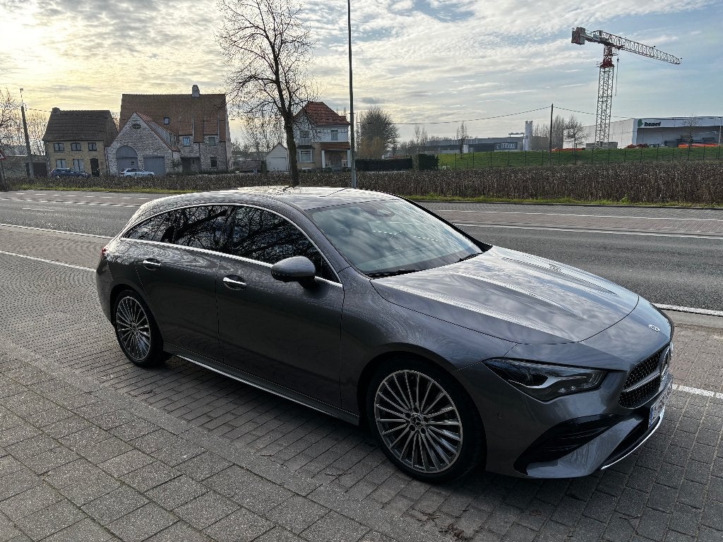 Mercedes CLA SB 180 met amg-pakket, CLA, Leder en Stof, 5 deurs, Zilver of Grijs