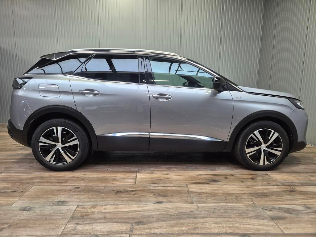 Peugeot 3008 1.2PureTech 131pk GT Line automaat, Auto's, Zwart, 1199 cc, Adaptive Cruise Control, Leder
