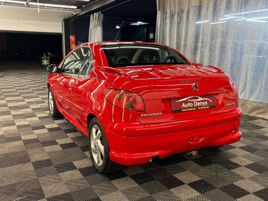 Peugeot 206 1.6I CABRIO | 164.780 KM. | BJ. 2006 |, Auto's, 4 zetels, Gebruikt, Zwart, 4 cilinders