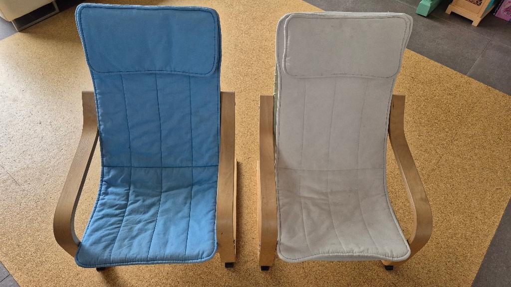2 kinderzeteltjes Ikea (Poäng), Enlèvement, Utilisé, Chaise(s)