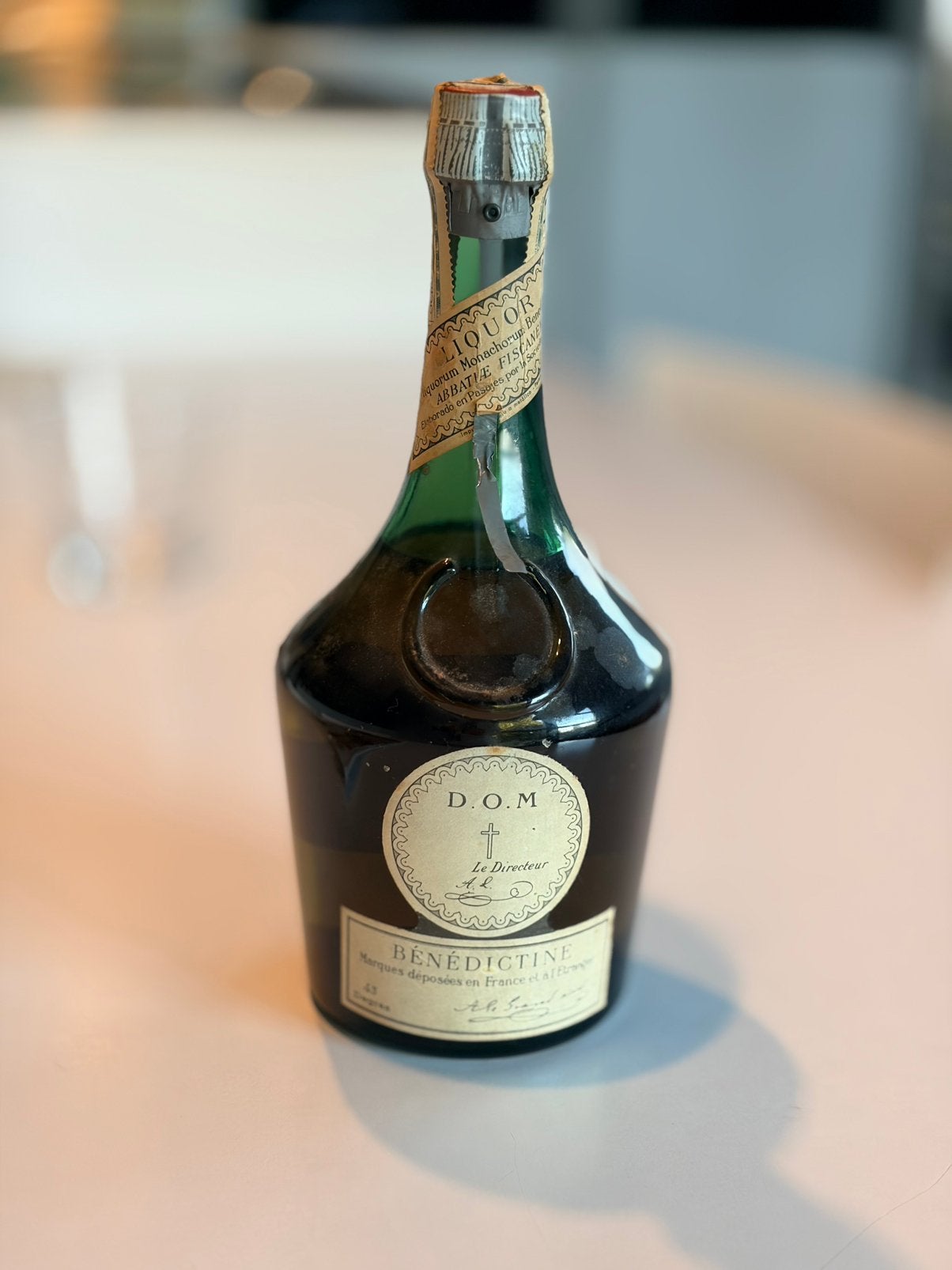 Liqueur Bénédictine D.O.M. Vintage — Années 1960 et 1970, Collections, Enlèvement ou Envoi, Utilisé