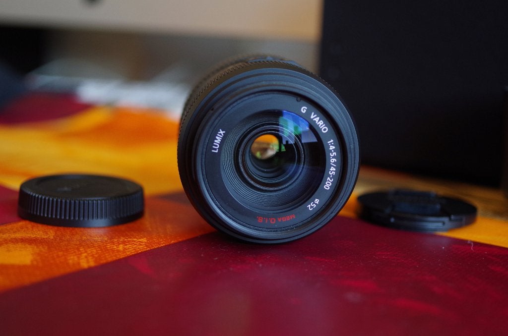 Téléobjectif Panasonic Lumix G Vario 45-200 mm, TV, Hi-fi & Vidéo, Enlèvement ou Envoi, Comme neuf, Téléobjectif, Zoom
