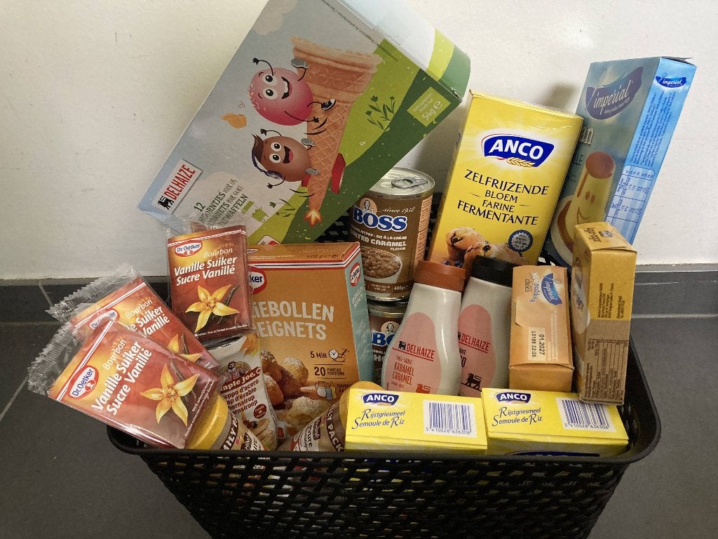 Opruim: mand levensmiddelen voor 15 euro, Divers, Produits alimentaires, Enlèvement ou Envoi