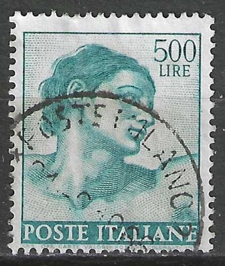 Italie 1961 - Yvert 843 - Œuvres de Michel-Ange (ST), Envoi, Affranchi