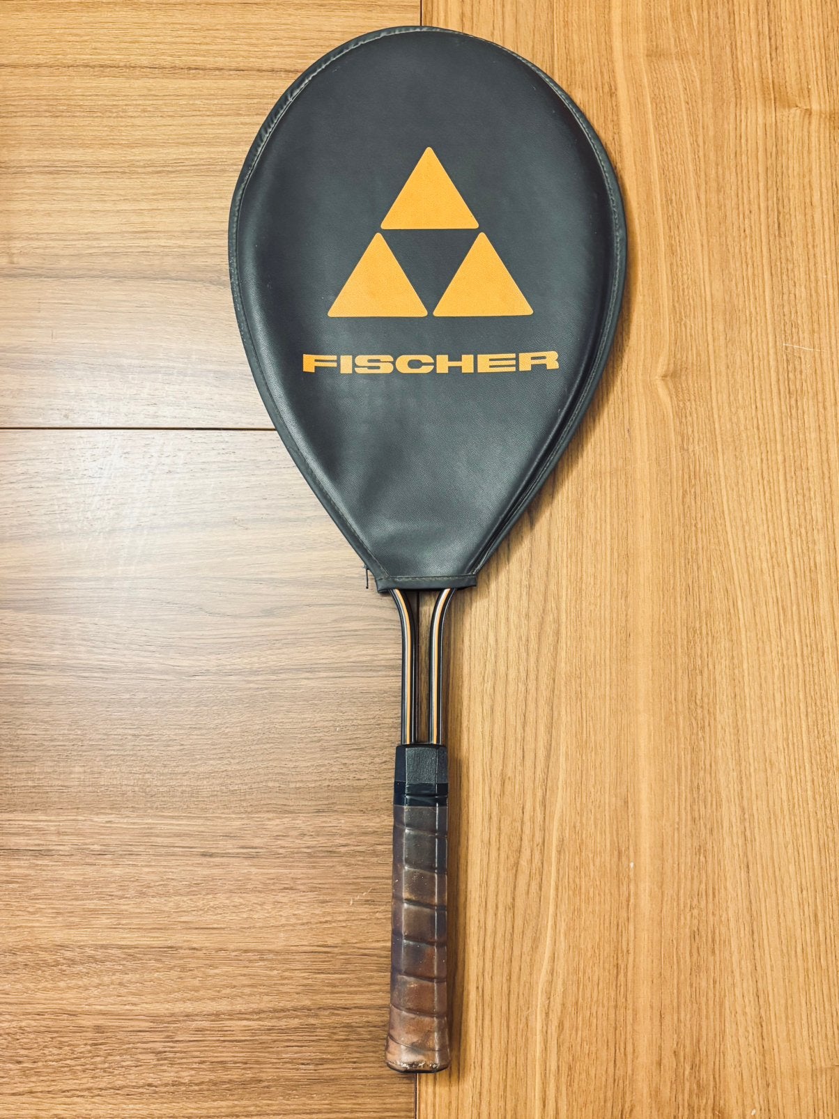 Vintage Fischer Coup tennisracket, gemaakt in Oostenrijk., Enlèvement ou Envoi, Comme neuf, Raquette, Avec housse