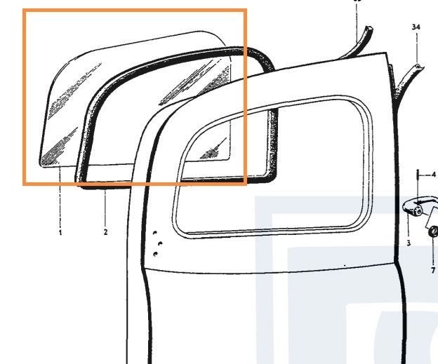 Volvo Achterruit Duett verwarmd rechter achterdeur Volvo ond, Enlèvement ou Envoi, Neuf, Volvo
