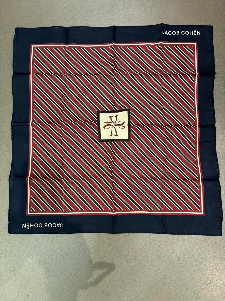 Toile bleu rouge Jacob Cohën 49cm, Enlèvement ou Envoi, Neuf, Autres tailles, Écharpe