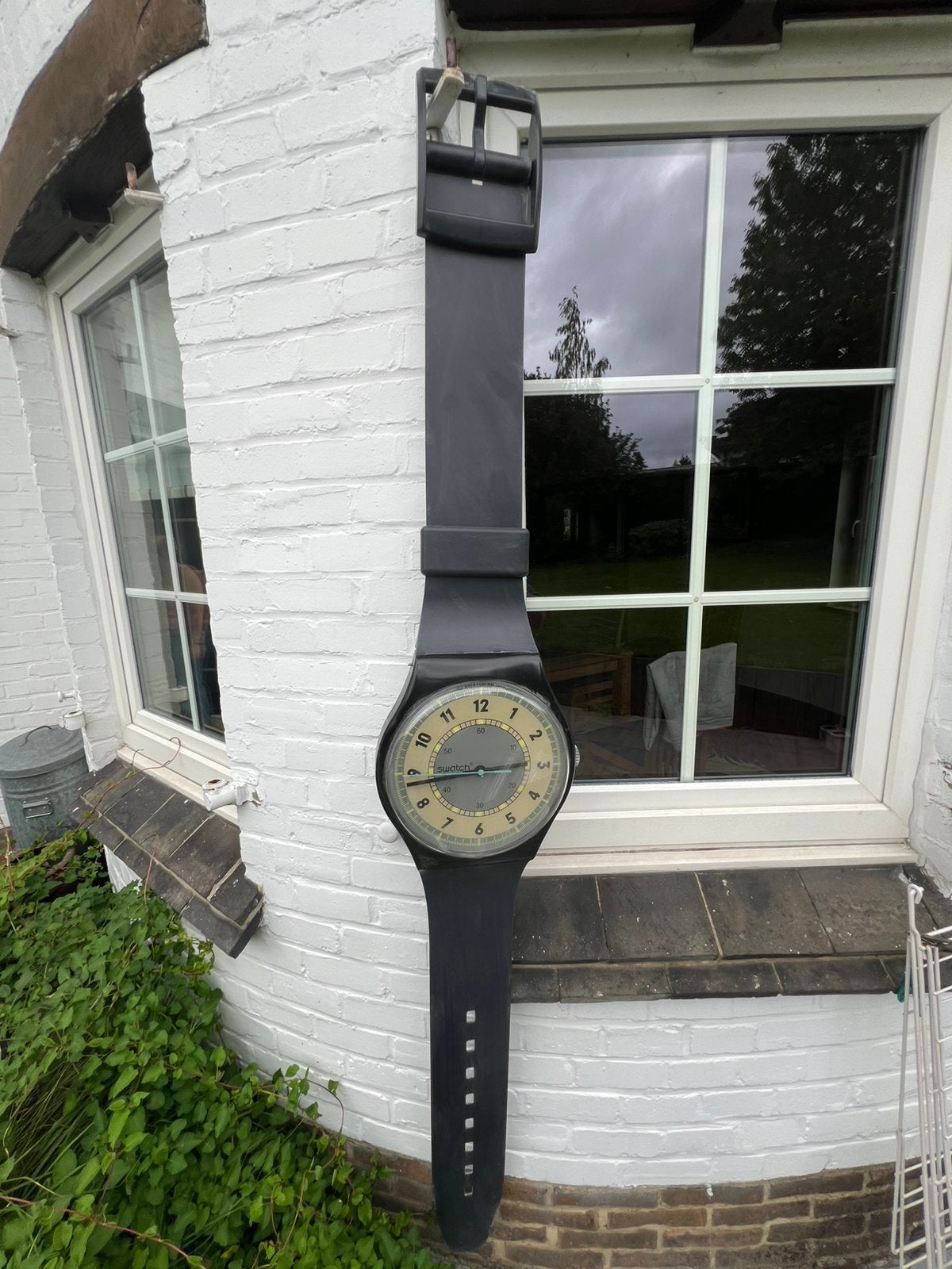 Maxi Swatch — gigantisch vintage wandhorloge, Ophalen