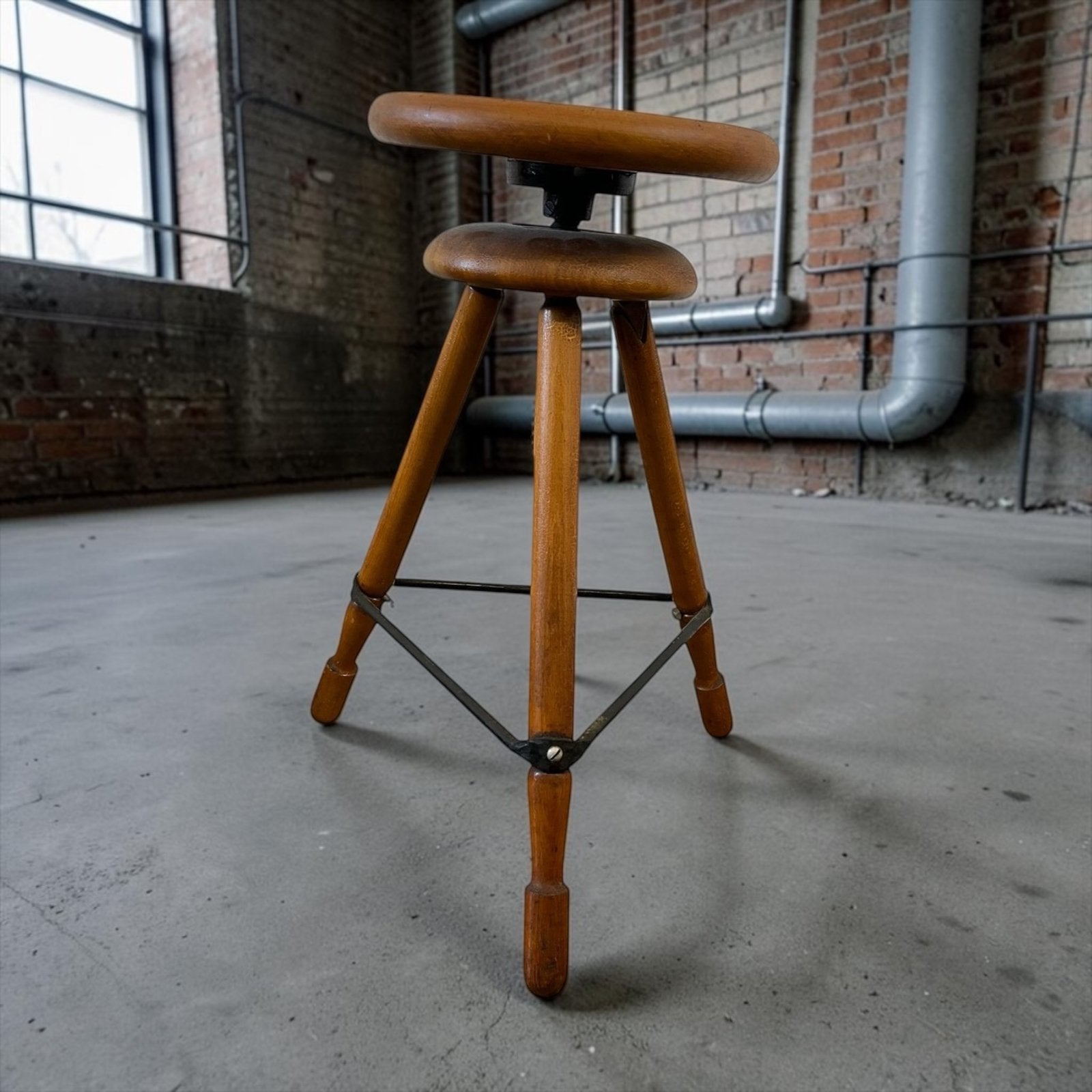 Tabouret vintage en bois, Maison & Meubles, Tabourets de bar, Envoi, Utilisé, Bois