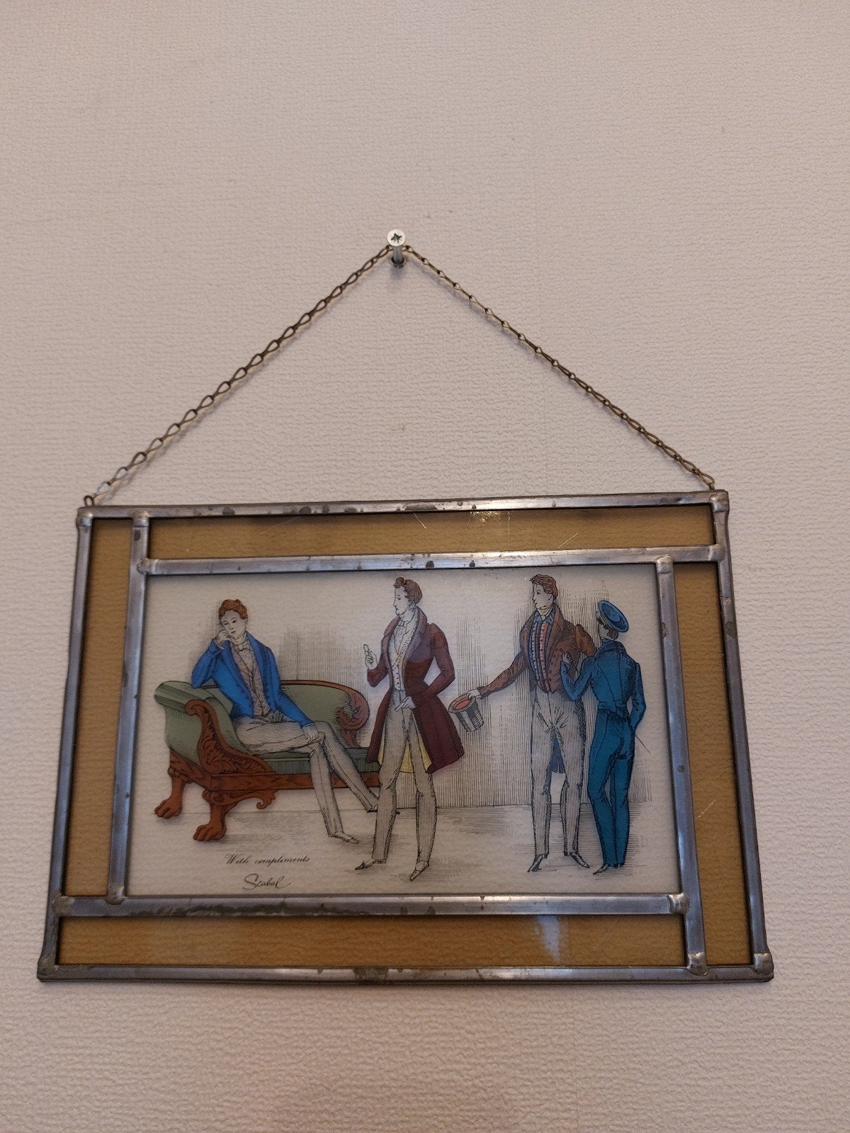 glasraampje, Antiek en Kunst, Ophalen, Portret of Personen