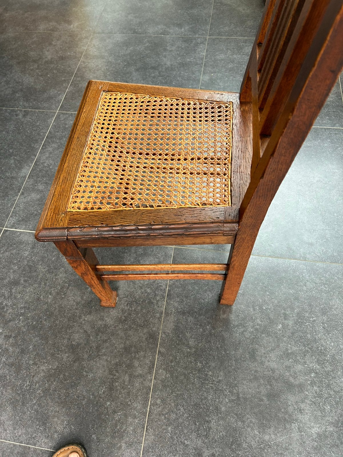 Eiken stoelen, Gebruikt, Bruin, Vijf, Zes of meer stoelen, Hout