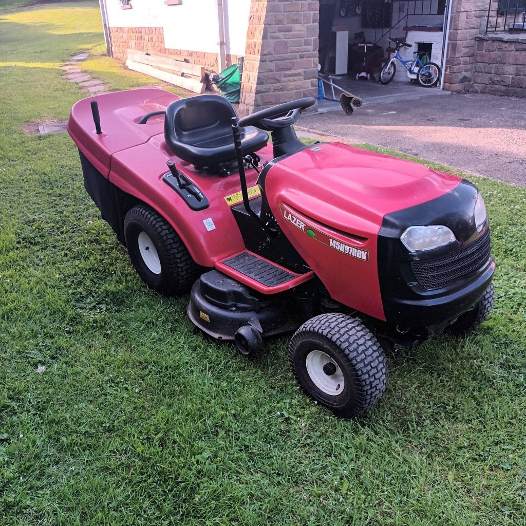 Tracteur, Jardin & Terrasse, Tondeuses autoportées, Utilisé, 90 à 120 cm, Démarrage électrique, Fonction de mulching, Bac de ramassage