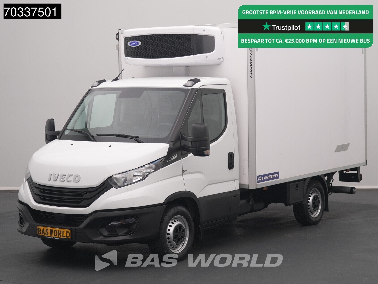 Iveco Daily 35S16 Automaat Laadklep Koel/Vrieswagen Carrier, Euro 6, Entreprise, Automatique, Tissu