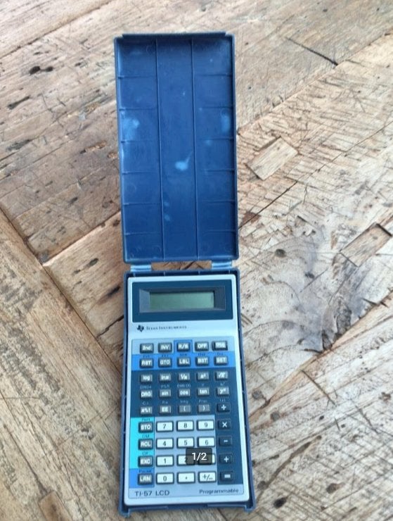 Texas Instruments TI57 rekenmachine, Ophalen of Verzenden, Zo goed als nieuw