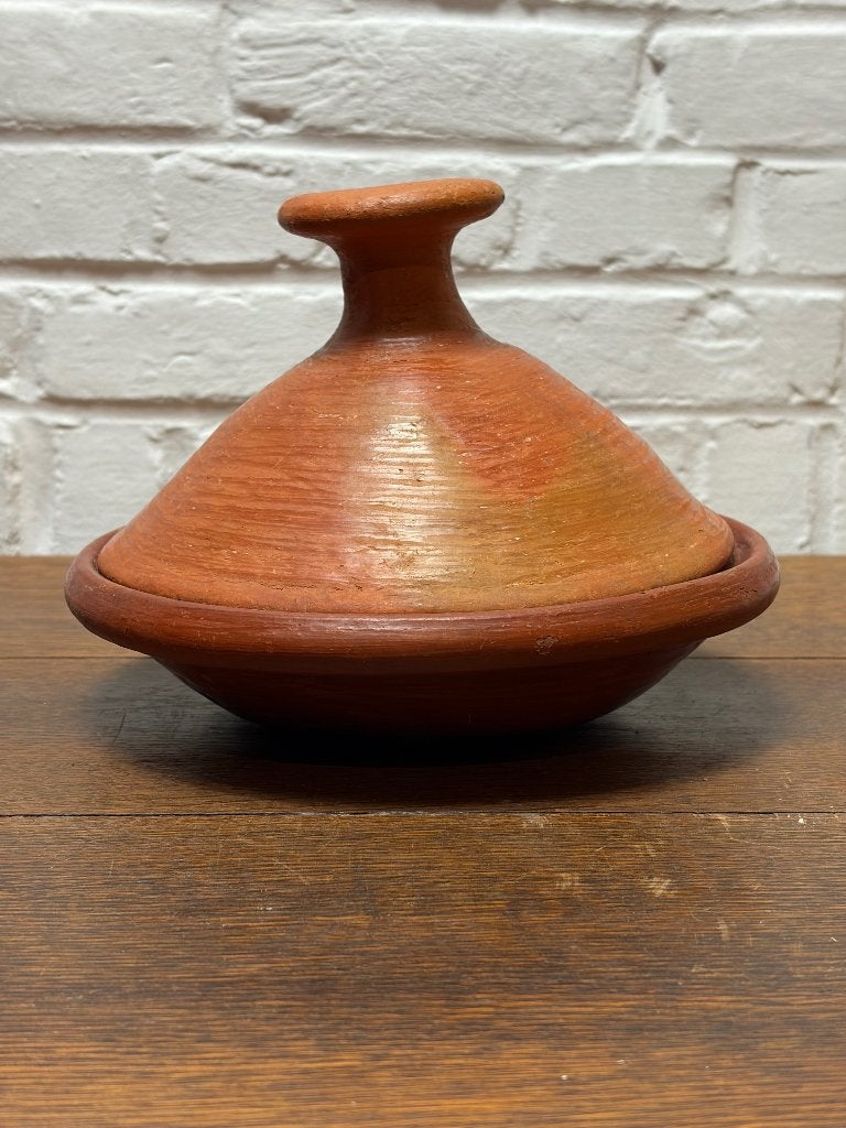 Traditionele terracotta tajine van aardewerk (ø 22 cm), Maison & Meubles, Cuisine | Casseroles & Poêles, Utilisé, Tajine, Autres matériaux