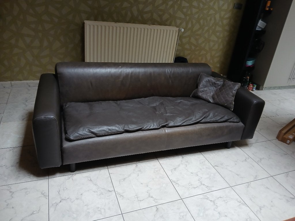 Chaise Gelderland en cuir en bon état, Comme neuf, Enlèvement, Cuir, Trois personnes