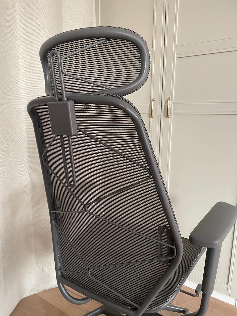 Bureau stoel, Maison & Meubles, Chaises de bureau, Gris, Chaise de bureau de gaming, Comme neuf, Enlèvement
