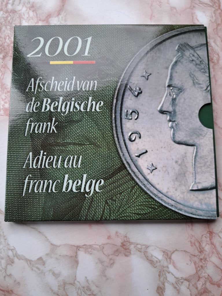 BELGISCHE  MUNTEN   2001, Verzamelen, Ophalen of Verzenden, Zo goed als nieuw