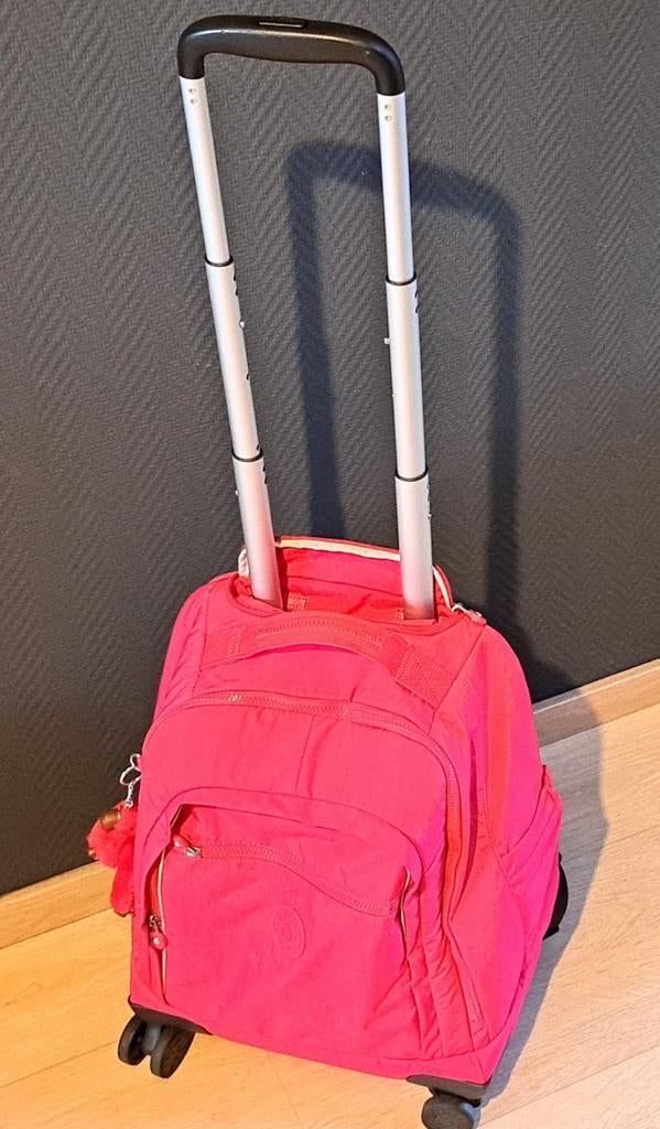 Kipling modèle new zea cartable trolley comme neuf rose, Enlèvement ou Envoi, Comme neuf, Rose