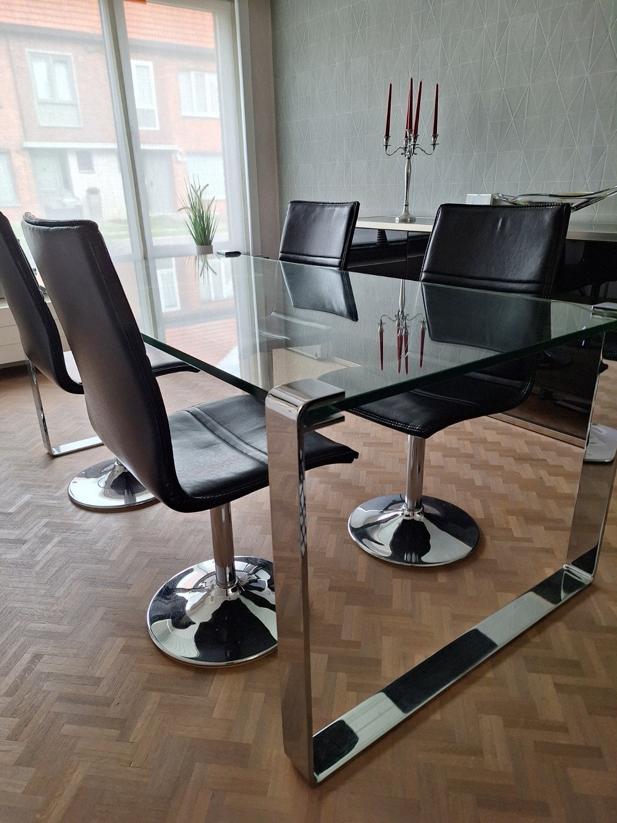 tafel met 4 stoelen te koop, Ophalen