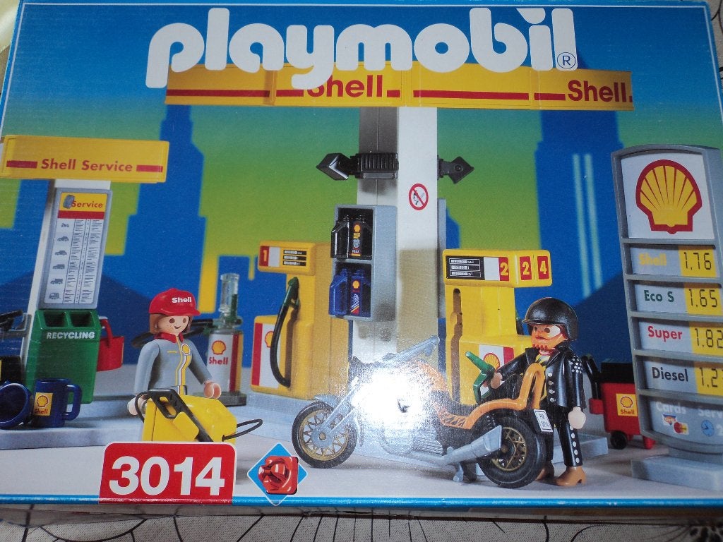 Shell Tankstation Playmobile, Ophalen, Complete set, Overige typen, Zo goed als nieuw
