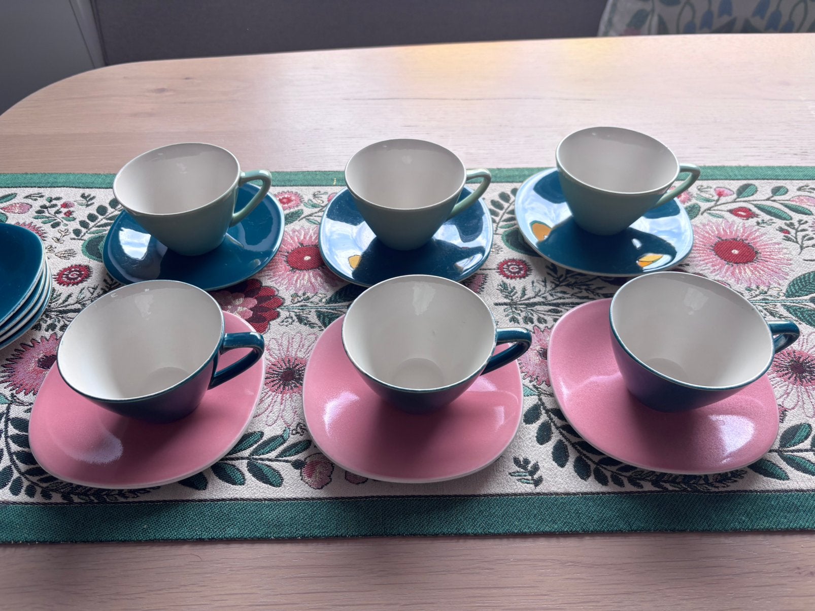 Vintage (jaren 60) koffie servies Boch (6 personen), Enlèvement