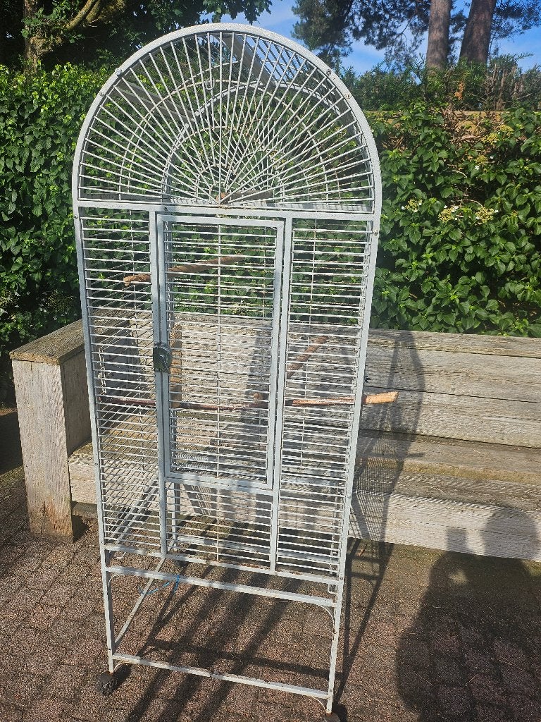 Papegaaien kooi, Dieren en Toebehoren, Vogels | Hokken en Kooien, Ophalen, Gebruikt, Metaal, Vogelkooi