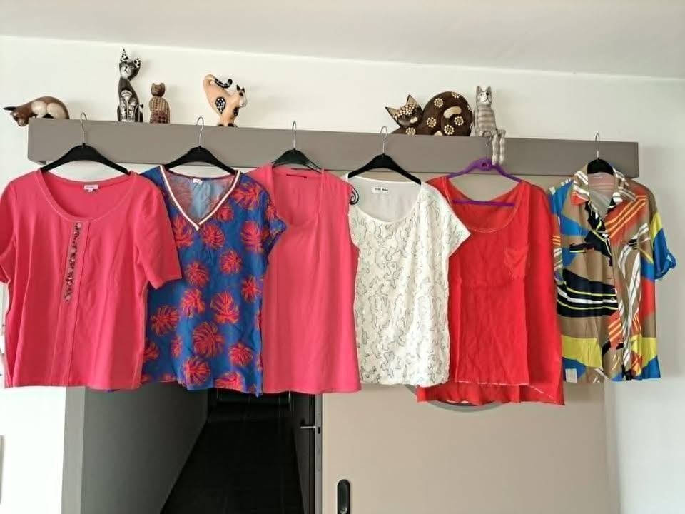 Betty Barclay, Marc Aurel, Mayerline, Paprika, tops, XL, Enlèvement ou Envoi, Comme neuf, Taille 42/44 (L), Multicolore