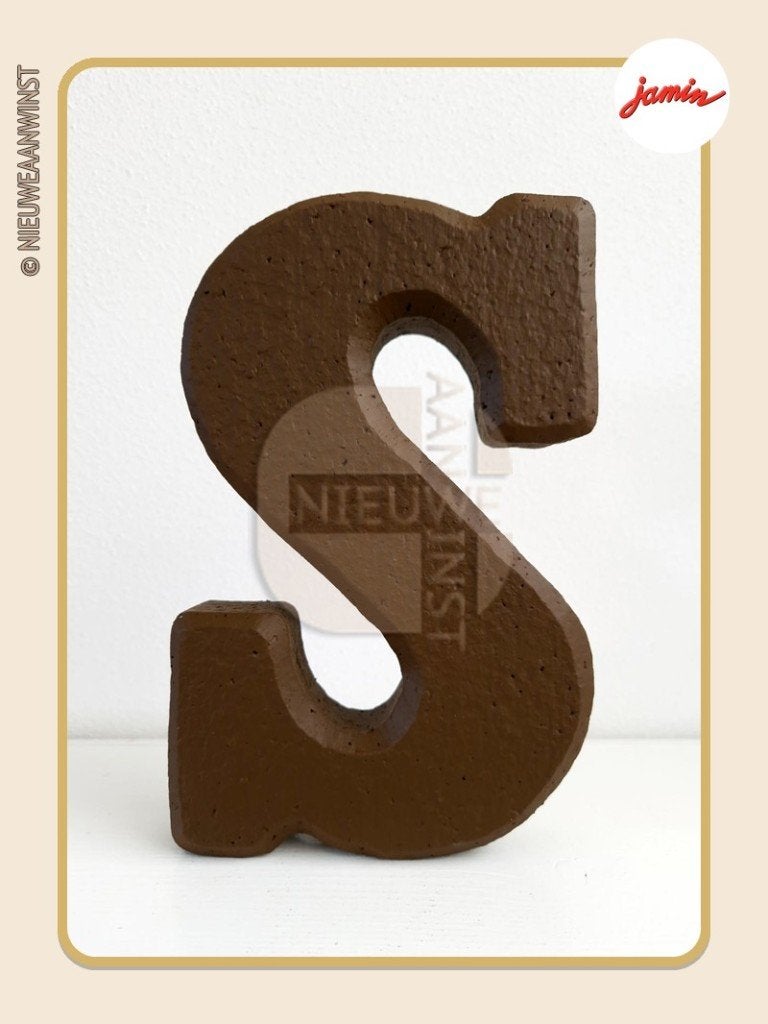 Nostalgische Jamin melk chocoladeletter S Sinterklaas - 25cm, Envoi, Comme neuf