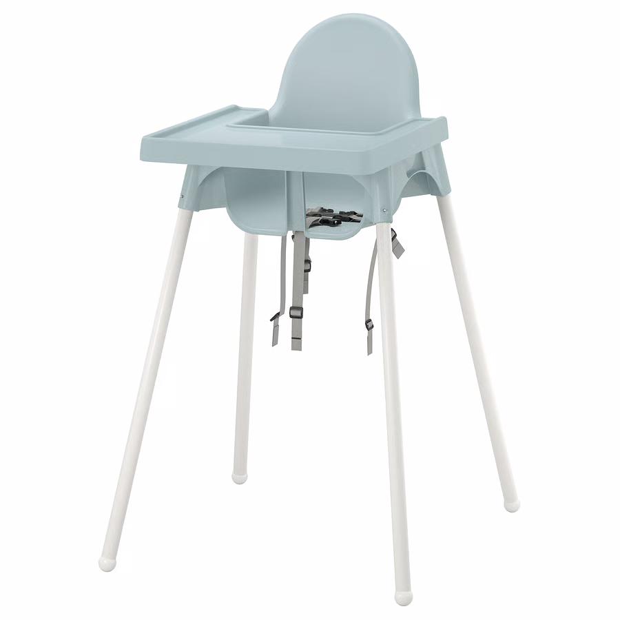 Kinderstoel Ikea antilop met voetensteun, Kinderen en Baby's, Kinderstoelen, Ophalen, Gebruikt