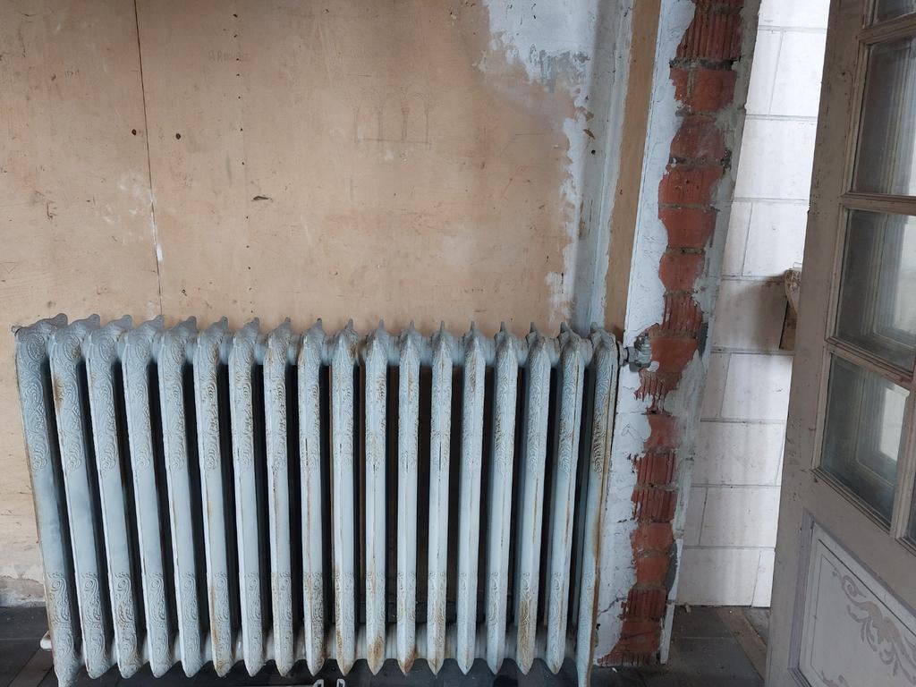 Gietijzeren chauffage met bloemetjesmotief, Doe-het-zelf en Bouw, Ophalen