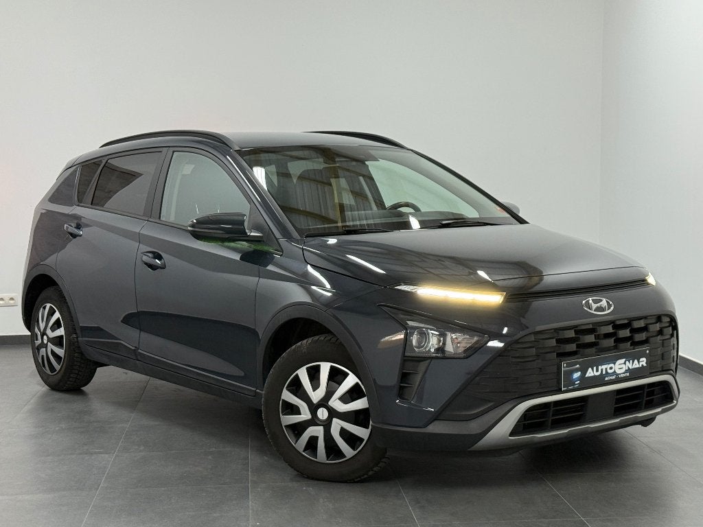 Hyundai BAYON 1.0 T-GDi Eu6d - Boite Auto - CarPlay - Camera, Auto's, Hyundai, Stof, Blauw, Bluetooth, Bedrijf