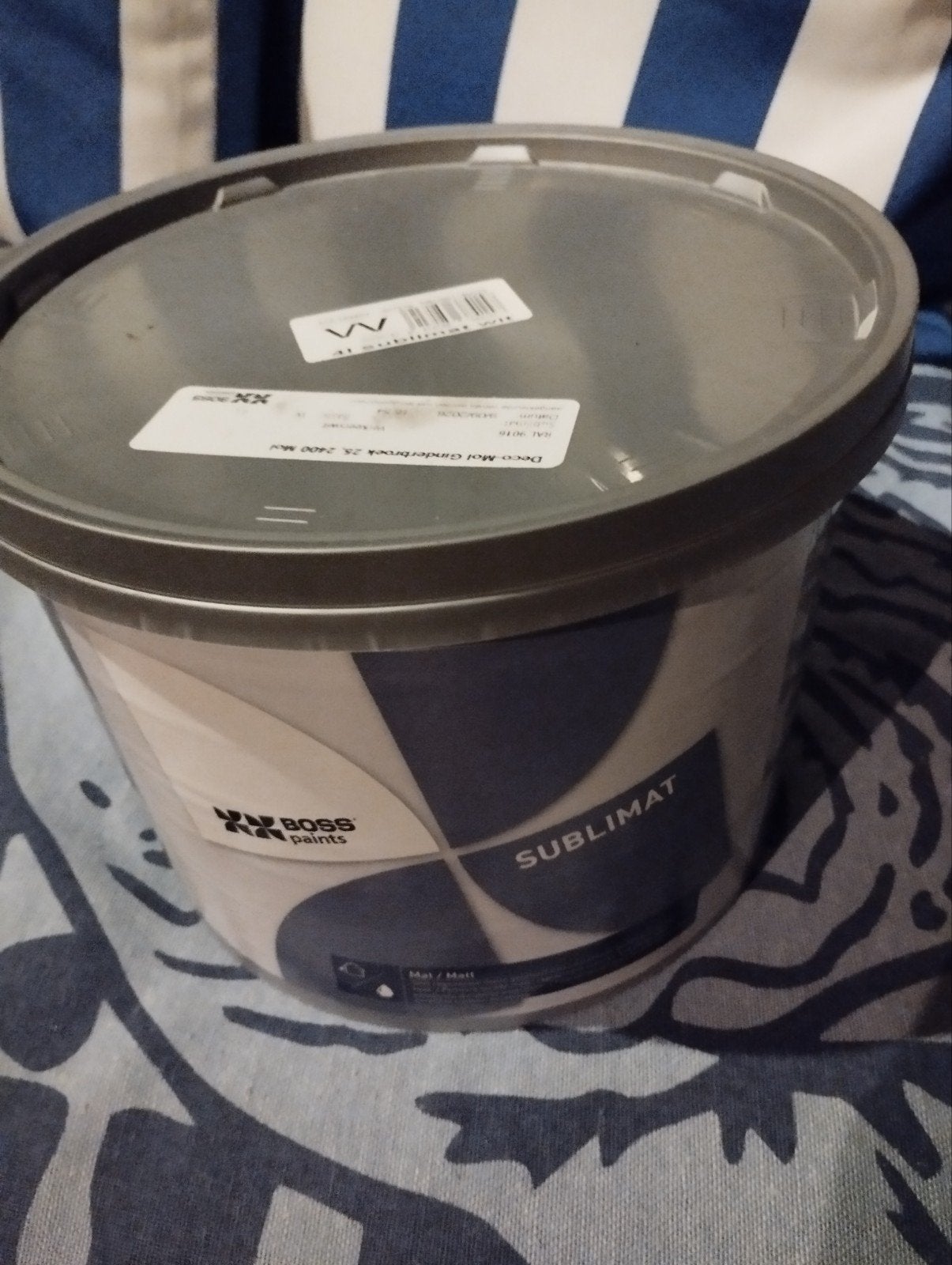 Boss verf: Sublimat, verkeerswit, 4 liter, nieuwe buitenverf, Ophalen, Wit, Nieuw, Verf