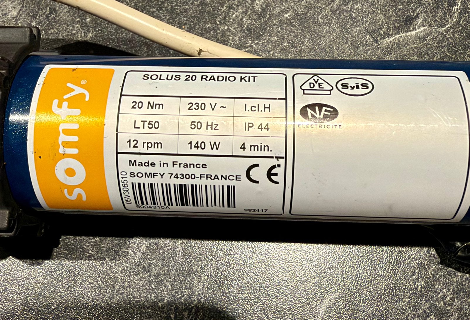 Motor rolluik, Ophalen, Gebruikt