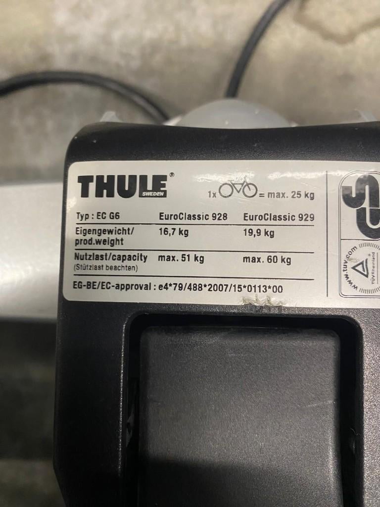 Porte-vélos Thule (3 vélos + extension pour 4), Autos : Divers, Porte-vélos, Enlèvement, 3 vélos ou plus, Comme neuf, Support d'attelage