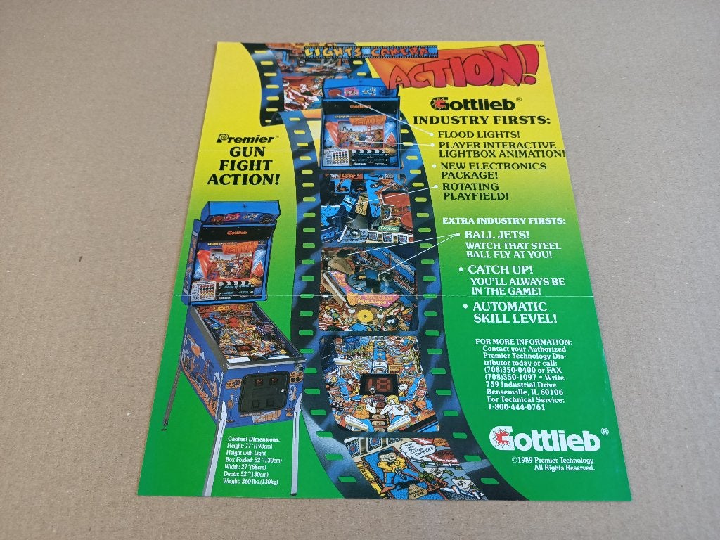 Flyer: Gottlieb Hot Shots (1989) Flipperkast, Verzamelen, Automaten | Flipperkasten, Verzenden, Flipperkast, Gottlieb