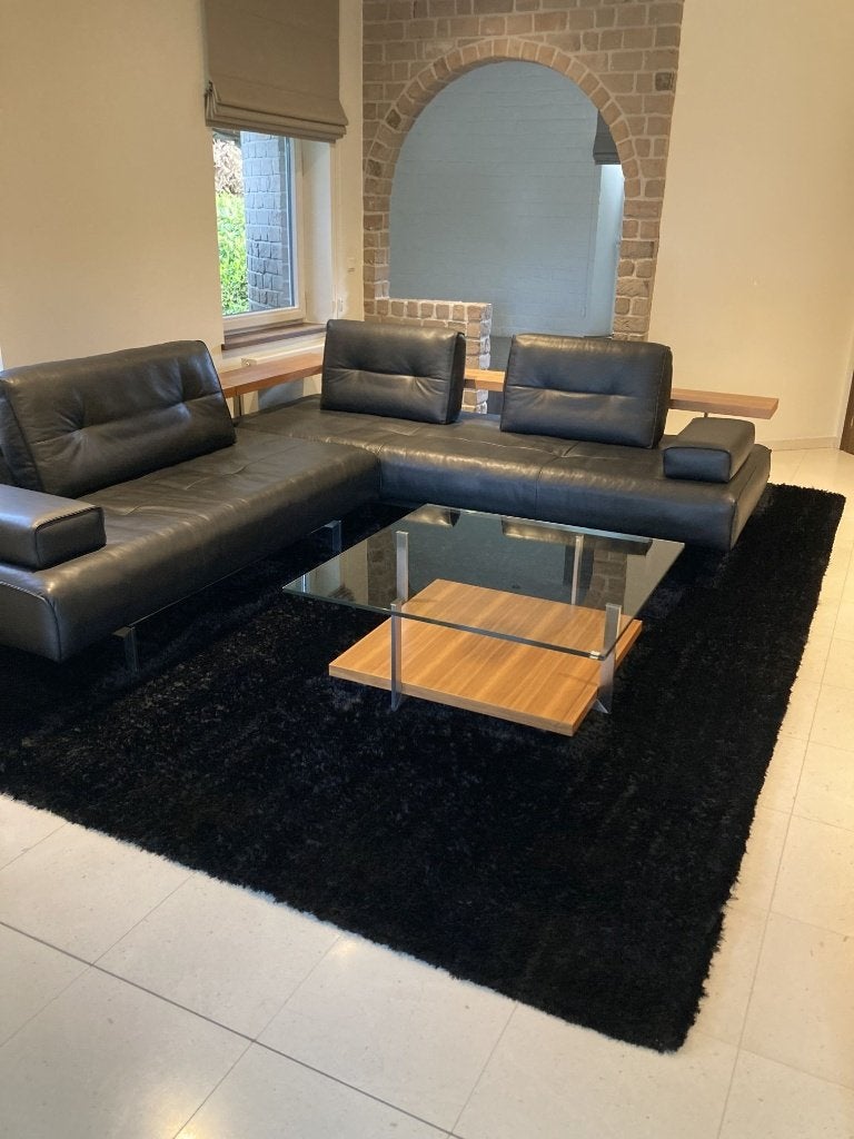 Tapijt Lifestyle Carpets 400x300 hoogpolig zwart nieuwstaat, Ophalen, Zo goed als nieuw, Zwart