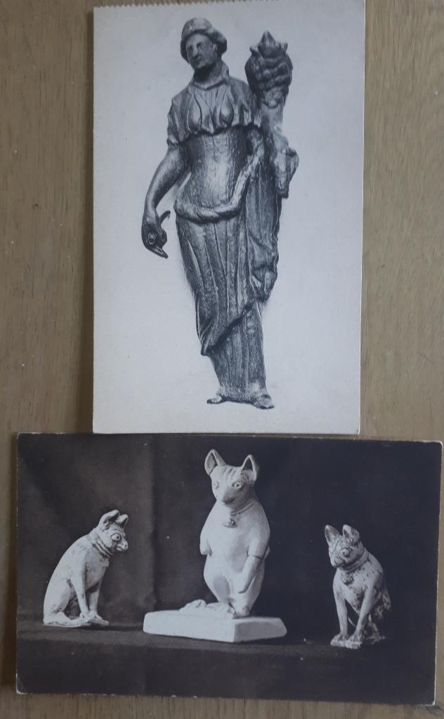 2 postkaarten Musée Archeologique Namur Romeinse Vondsten, Verzamelen, Postkaarten | België, Ongelopen, Namen, 1920 tot 1940, Ophalen of Verzenden