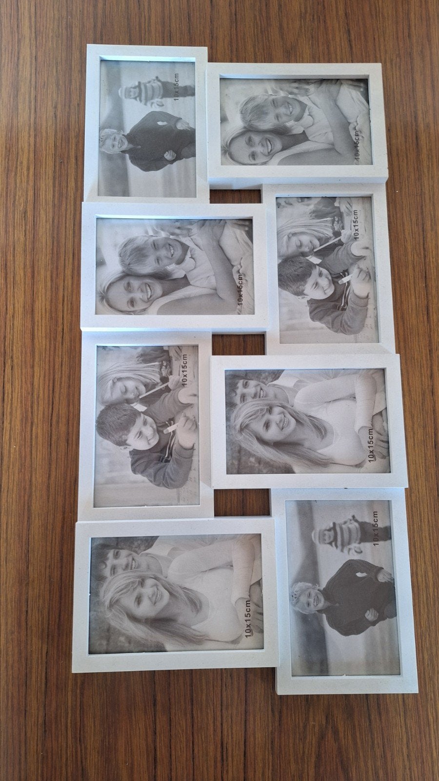 Cadre photo blanc 60 x 28 cm pour 8 photos de 10 x 15, TV, Hi-fi & Vidéo, Photo | Cadres photo, Enlèvement ou Envoi, Blanc