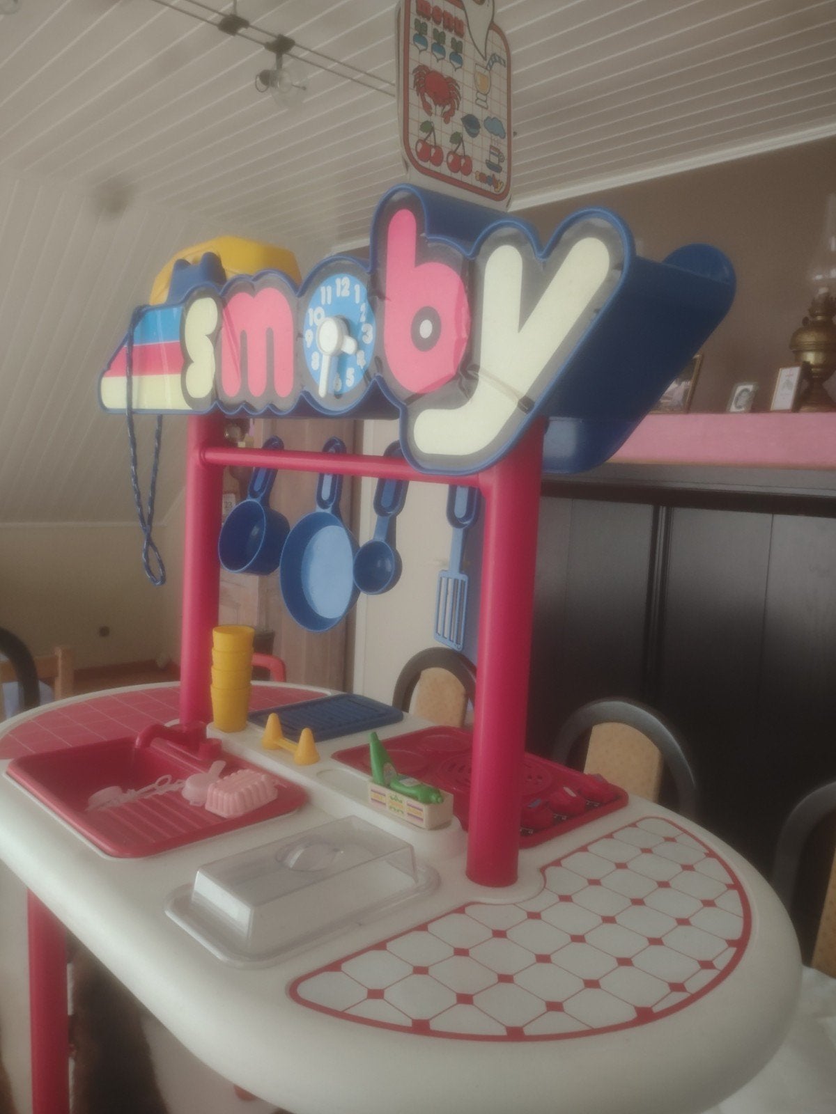 SMOBY speelgoed keukentje met alle attributen, Kinderen en Baby's, Ophalen, Zo goed als nieuw, Kunststof, Speelkeuken-accessoire